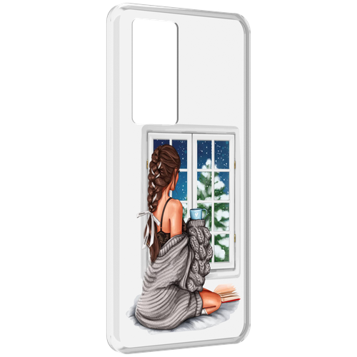 Чехол MyPads уютное-зимнее-окно женский для Realme GT Master Explorer Edition задняя-панель-накладка-бампер чехол mypads уютное зимнее окно женский для realme c33 4g задняя панель накладка бампер