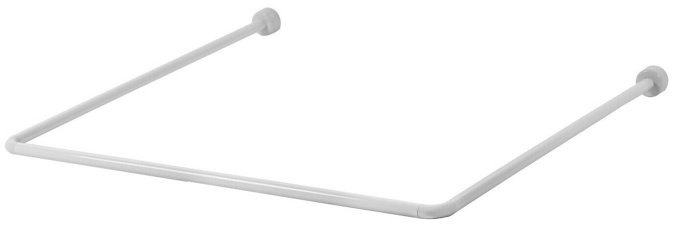 фото Карниз для ванной комнаты П-образный 90x90x90 см белый