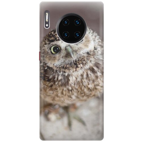 фото Gosso ультратонкий силиконовый чехол-накладка для huawei mate 30 pro с принтом "удивленная сова"