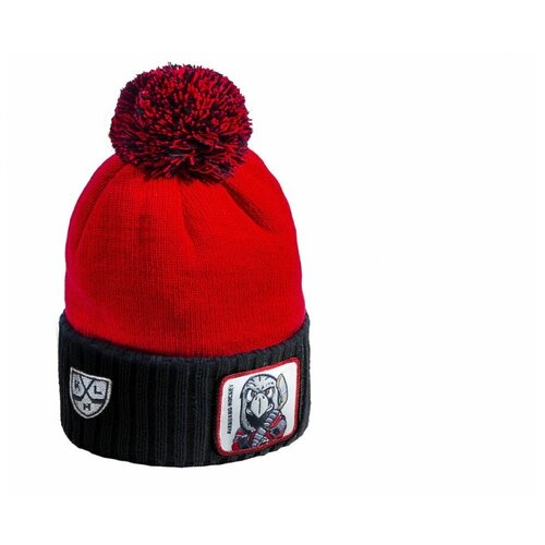 фото 20041 шапка atributika & club хк авангард р.52-54 (красный-черный)