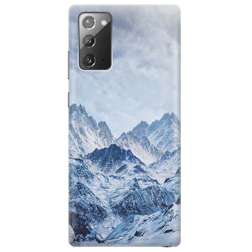 Ультратонкий силиконовый чехол-накладка для Samsung Galaxy Note 20 с принтом Снежные горы ультратонкий силиконовый чехол накладка для samsung galaxy a72 с принтом снежные горы