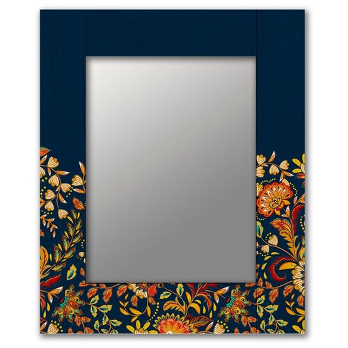 фото Настенное зеркало цветы оранж 80х170 см дом корлеоне