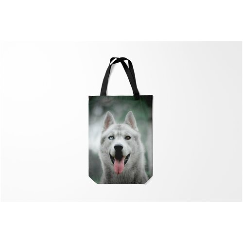 фото Сумка-шоппер / 31х42 см / собаки / сибирский хаски burnettie
