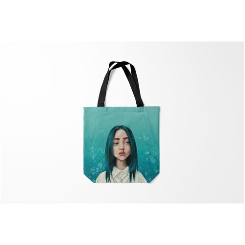 фото Сумка-шоппер / 40х40 см / разная музыка / billie eilish билли айлиш burnettie