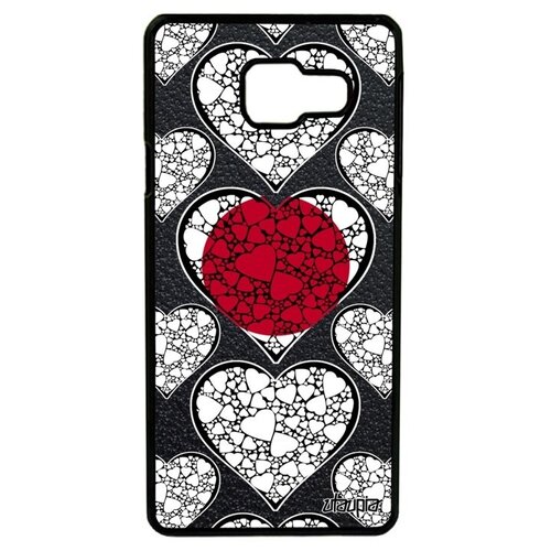 фото Противоударный чехол на мобильный // galaxy a3 2016 // "флаг японии с сердцем" стиль страна, utaupia, цветной