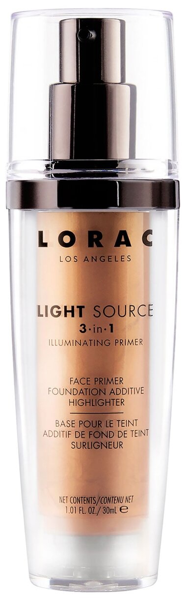 Lorac Праймер для лица с эффектом сияния 3 в 1 Light Source, 30 мл, dawn