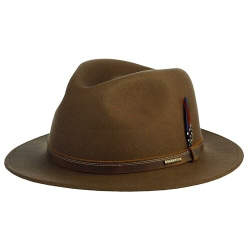 Шляпа STETSON, размер 63, бежевый шляпа федора stetson шерсть утепленная размер 61 серый