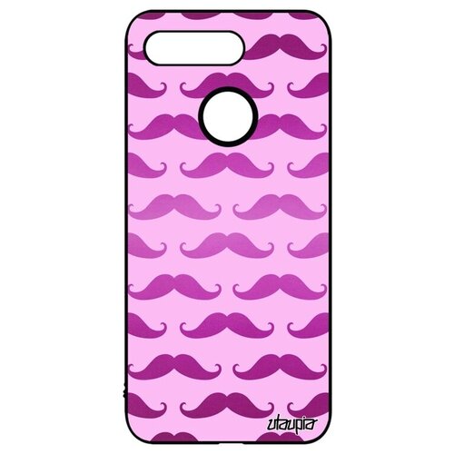 фото Яркий чехол для мобильного // honor v20 / view 20 // "усы" пиар мистер, utaupia, розовый