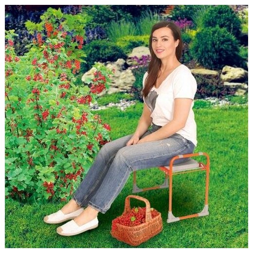 Скамейка-перевёртыш складная садовая дачная Nika до 100 кг мягкое сиденье - фотография № 9