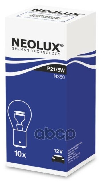 Лампа 21/5w 12v Bay15d 5xfs10 Neolx P21/5w (Складная Картонная Коробка) Neolux арт. N380