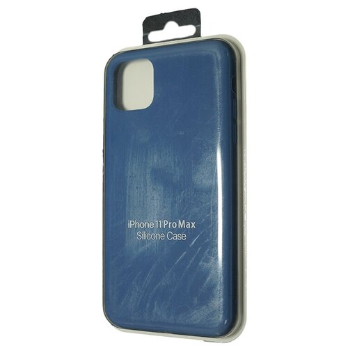 фото Чехол- накладка для iphone 11 pro max silicone case закрытый синий деним (20) nl
