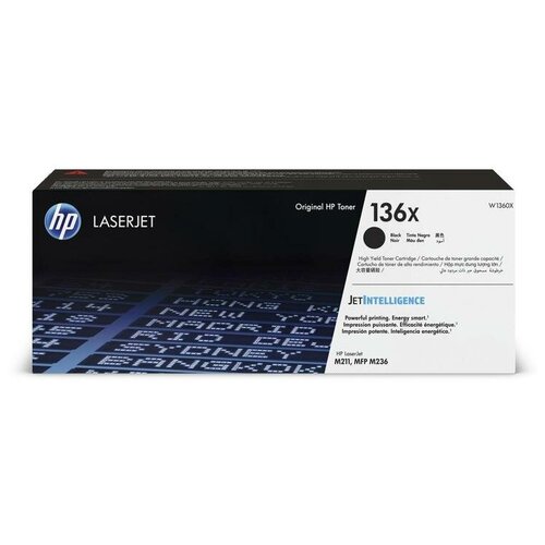 Картридж лазерный HP LaserJet 136X W1360X черный оригинальный повышенной емкости 1 шт.