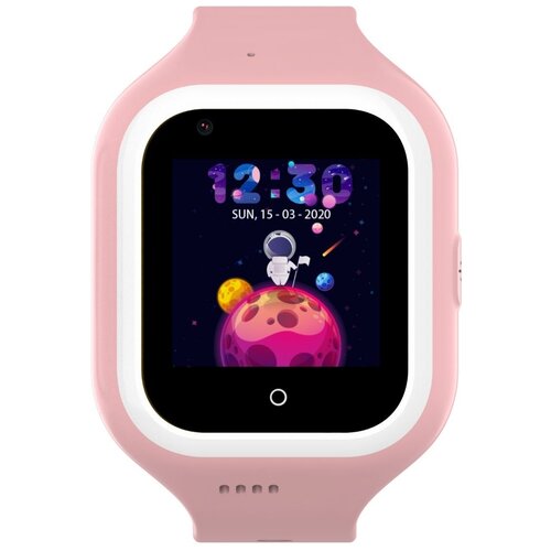 wonlex часы smart baby watch wonlex kt21 в комплекте с переносным аккумулятором power bank и вторым зарядным шнуром розовый Детские умные часы Wonlex KT21 4G 45 мм GPS, розовый