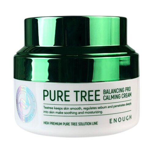 Купить Успокаивающий крем для проблемной кожи лица с чайным деревом Enough Pure Tree Balancing Pro Calming Cream 50ml