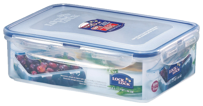 Контейнер для еды и хранения пищевых продуктов, пластиковый "LocknLock" Classic, герметичный, 1,6 л. - фотография № 2