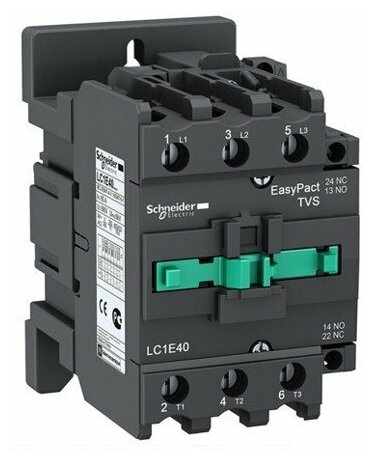 Schneider Electric Контактор 40А 220В 1НО 1НЗ LC1E Schneider Electric EasyPact - фотография № 3