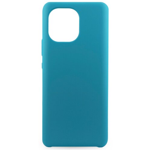 фото Силиконовый чехол для xiaomi mi 11 / защитный чехол для мобильного телефона сяоми ми 11 с покрытием софт тач / защитный силикон кейс для смартфона / премиум покрытие soft touch (голубой) life style