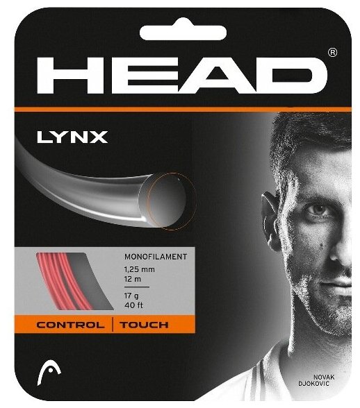 Струна для тенниса HEAD 12m Lynx, Red, 1.30