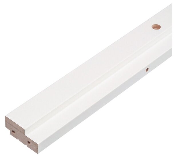 фото Коробка дверная 70х34х2070 мм (920 мм) финишпленка белая с петлями (2,5 шт.)