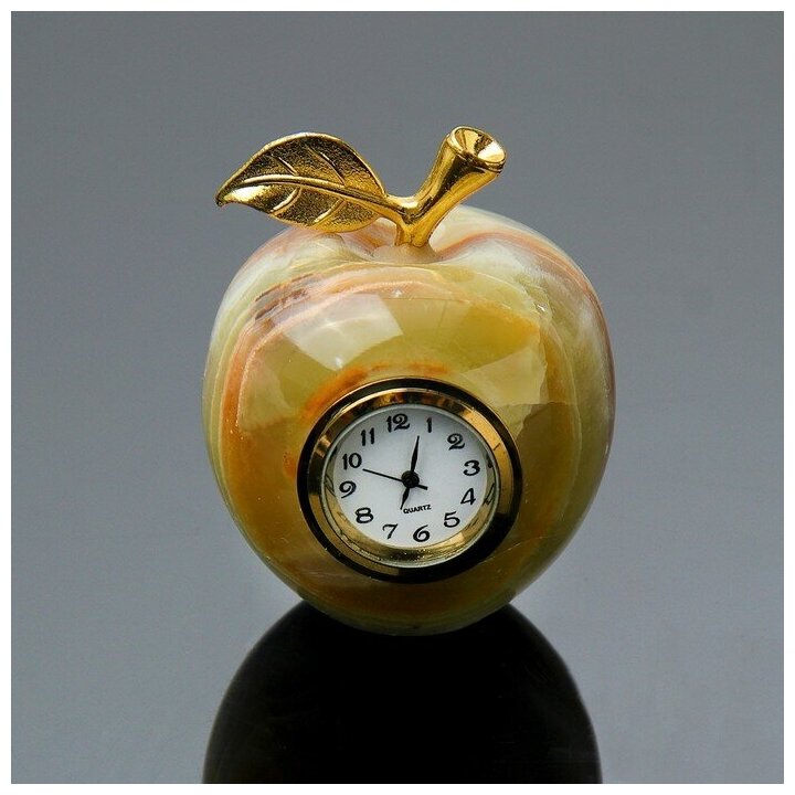 Часы «Яблоко», D=5 см, оникс 4198837