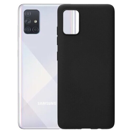 Матовый чехол MatteCover для Samsung Galaxy A71 A715 силиконовый черный