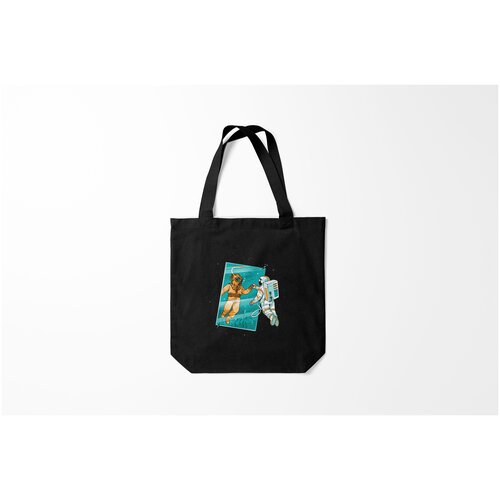 фото Сумка-шоппер / 40х40 см / популярные иллюстрации / астрономия космос параллельный мир burnettie