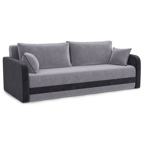 Диван Бостон Ultra grey grafit, еврокнижка 217х102х85 см