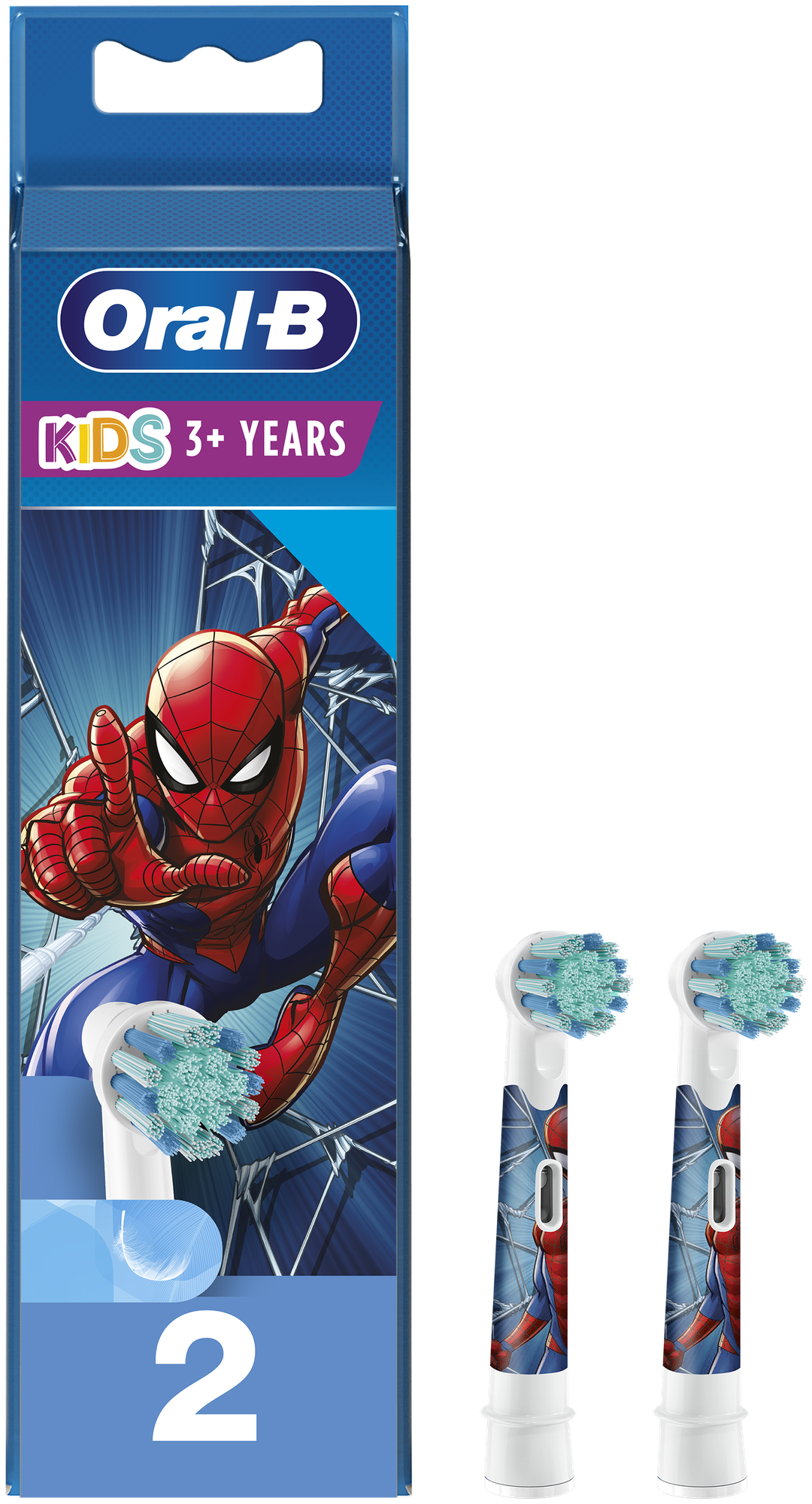 Насадки для зубной щетки Oral-B Kids EB10S 2K Spiderman 2 шт