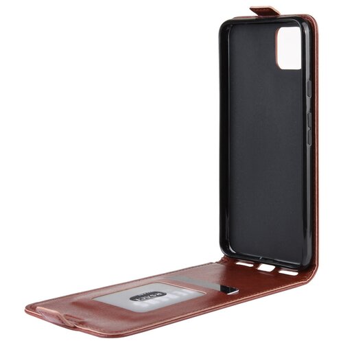 фото Чехол-флип mypads для google pixel 4 xl вертикальный откидной коричневый