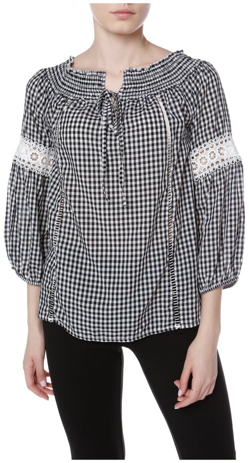 Блуза  LJVE, повседневный стиль, свободный силуэт, укороченный рукав, размер S, серый