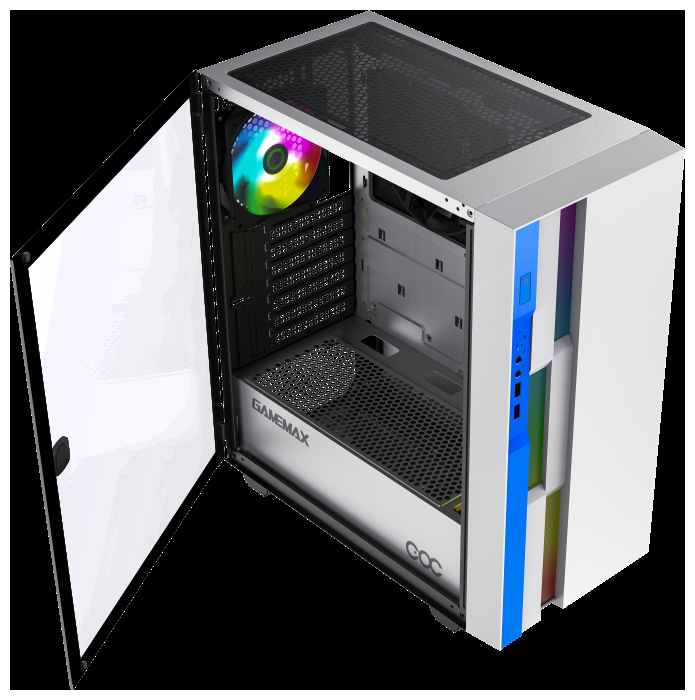 Корпус GameMax Brufen C3 WB White-Blue - фото №11