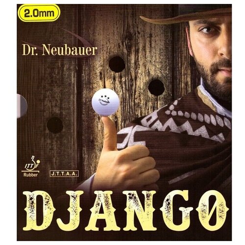 накладка для настольного тенниса dr neubauer pistol 2 black 2 0 Накладка Dr. Neubauer Django