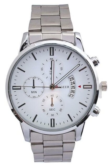 Наручные часы Noname Часы наручные КНР Yageer, d 3,8 см, хром