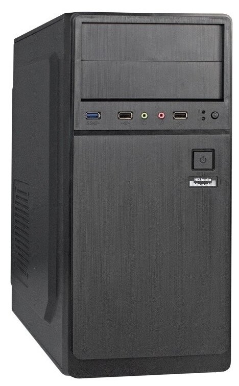 Exegate EX283736RUS Корпус Miditower ExeGate XP-402U-350W-12 (ATX, XP350 с вент. 12см, 2*USB+1*USB3.0, аудио, черный)