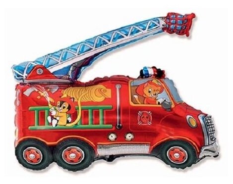 Шар фольгированный фигура Машина пожарная, 79х80 см
