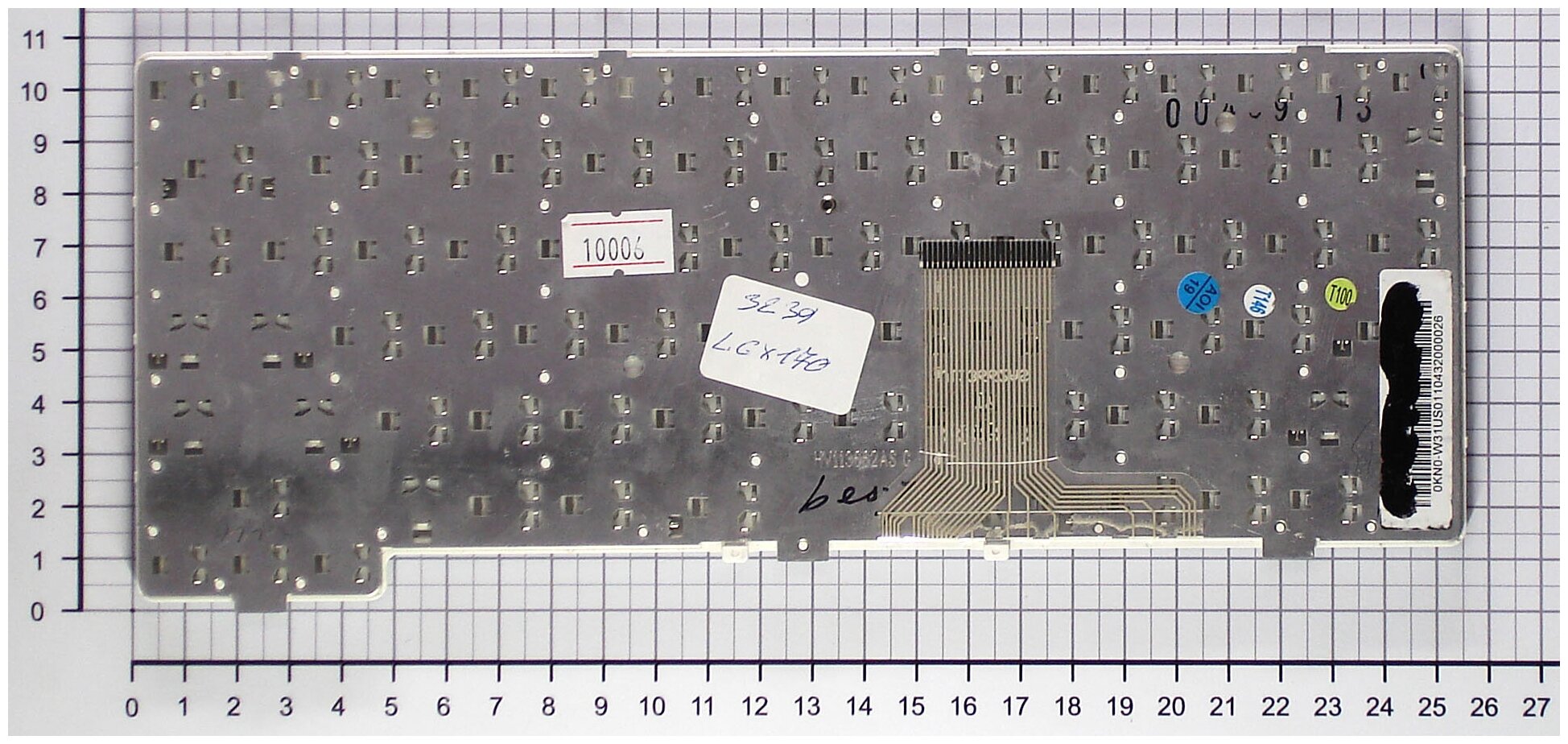 Клавиатура для ноутбука LG X170 белая