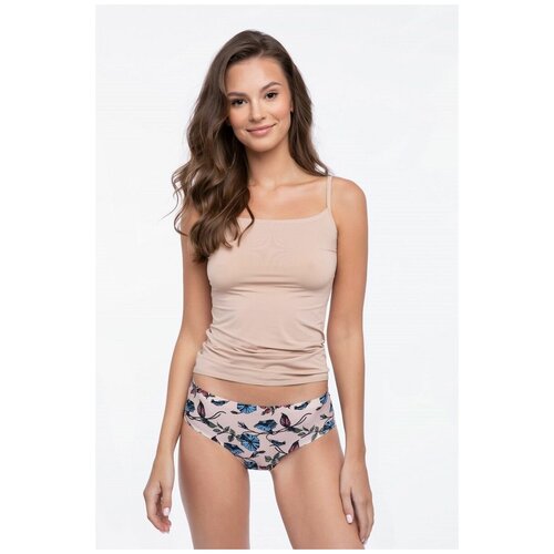 фото Трусики-слипы bluebell с принтом в виде колокольчиков julimex | телесный | s