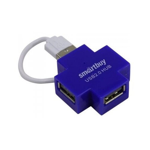USB-концентратор SmartBuy Разветвитель SBHA-6900-B 4 порта синий 123900₽