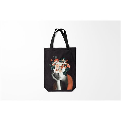 фото Сумка-шоппер / 31х42 см / праздники / 8 марта soul burnettie