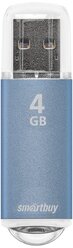 Флеш-накопитель USB 2.0 Smartbuy 4GB V-Cut Blue (SB4GBVC-B)