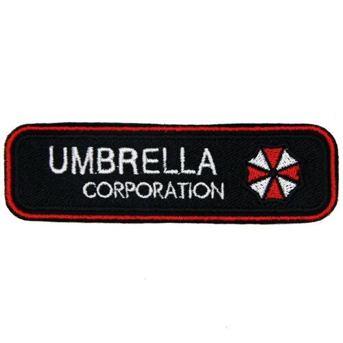 Нашивка, патч, шеврон Umbrella Corporation 100x30mm PTC001 шеврон нашивка патч umbrella corporation корпорация амбрелла умбрелла на липучке