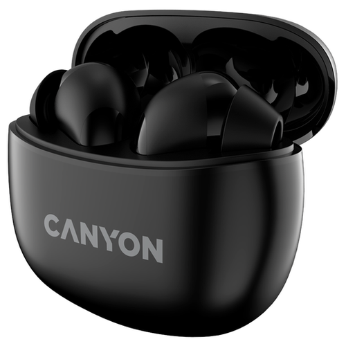 Наушники Canyon CNS-TWS5B беспроводные, вкладыши, с микрофоном, TWS, Bluetooth, черный