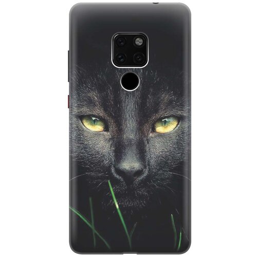 фото Gosso ультратонкий силиконовый чехол-накладка для huawei mate 20 с принтом "кошка в темноте"