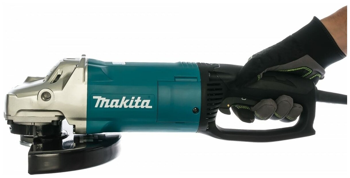 УШМ Makita GA9063R, 2200 Вт, 230 мм бирюзовый - фотография № 8