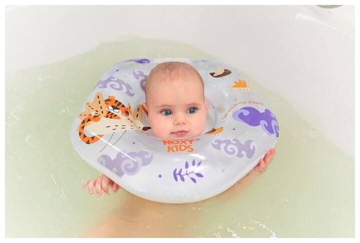 Круг для малышей надувной на шею для купания Tiger Bird от ROXY-KIDS