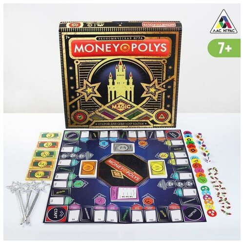 фото Экономическая настольная игра "money polys. magic", игра для всей семьи, от 7 лет лас играс