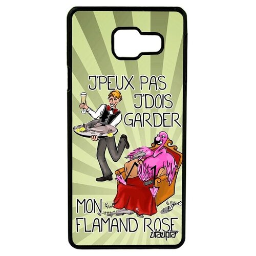 фото Противоударный чехол на телефон // galaxy a3 2016 // "не могу - у меня фламинго!" пародия карикатура, utaupia, светло-зеленый