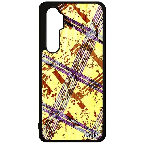 фото Защитный чехол на смартфон // xiaomi mi note 10 lite // "тартан плитка" ромб орнамент, utaupia, цветной