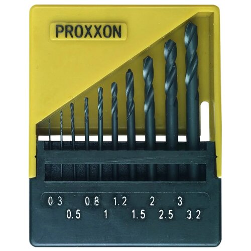 Набор сверл от 0,3 до 3,2 мм, 10 шт Proxxon 28874