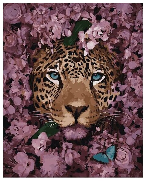 Картина по номерам Colibri Леопард 40х50 см Холст на подрамнике